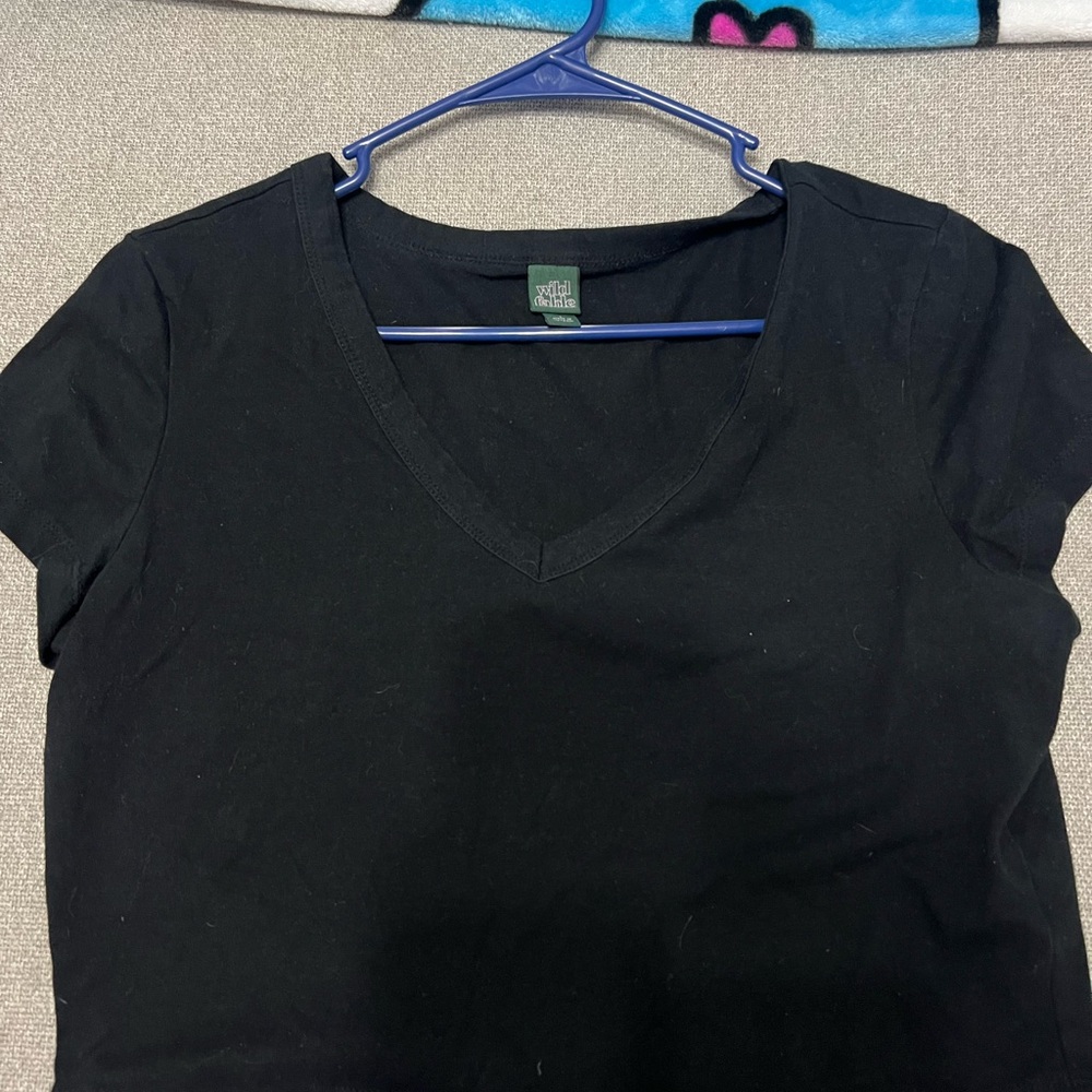 Target Black V-Neck Short Sleeve Tee